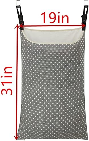 Adjustable Space Saving Door Hanging Laundry Hamper Bag Dorm Laundry Bag - Image 3