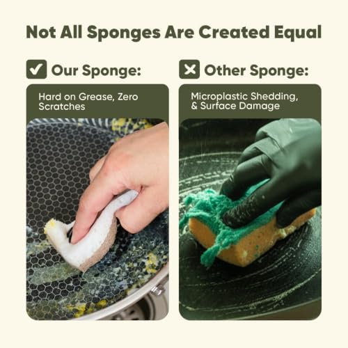 Plant-Based Kitchen Sponges | USDA Biobased Certified | FSC & PETA Approved | - Image 5