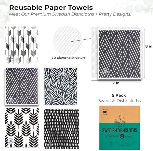 Harps&Seb Swedish Dishcloths for Kitchen Dish Towels - Image 2