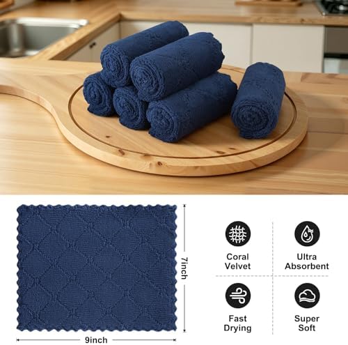 Homaxy Super Soft 18 Pack Coral Velvet Dish Cloths - Image 2