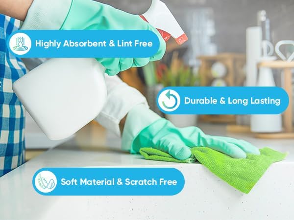 HOMEXCEL Microfiber Cleaning Cloth 800 PK, Towels - Image 8