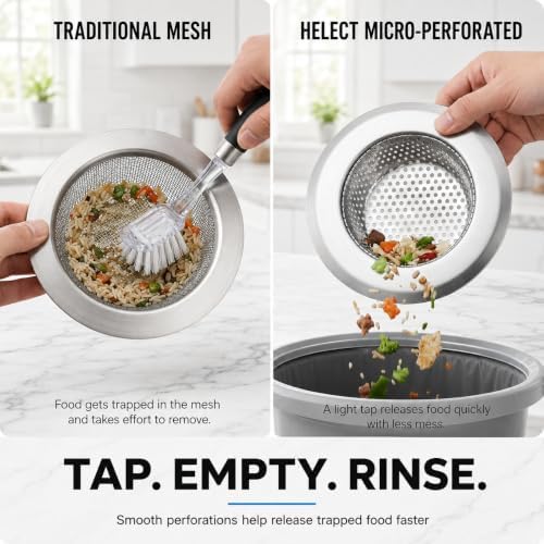 Helect 3-Pack Kitchen Sink Strainer - Image 4