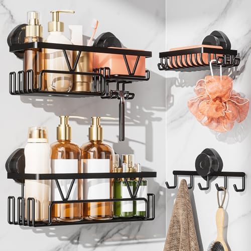 KEGII Shower Caddy Suction Cup, 4 Pack Suction Shower Shelf - Image 5