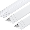 Sasylvia 10 Pcs 2-3/8 x 48 Inches Wall Corner Protector Guards, Vinyl Corner Trim Molding, Avoid Scratching Scuffs, Ease Install and Cleaning for Door Countertop Furniture Cabinet Protection, White
