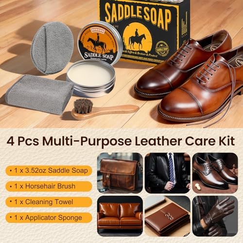 Nuroon Leather Boots Care Kit- Leather Cleaner Boots Shoes Cleaning Kit - Image 3