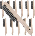 ZOENHOU 12 Pieces 10 Inches Wire Brush Wooden Handle by ZOENHOUDIRECT