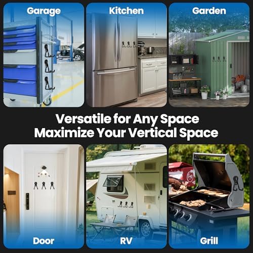 4 Pack Large Magnetic Hooks Heavy Duty Extra Strong Magnetic Garage Hooks Big - Image 6