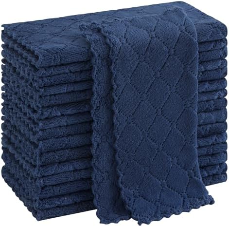 Homaxy Super Soft 16 Pack Coral Velvet Dish Cloths by Homaxy