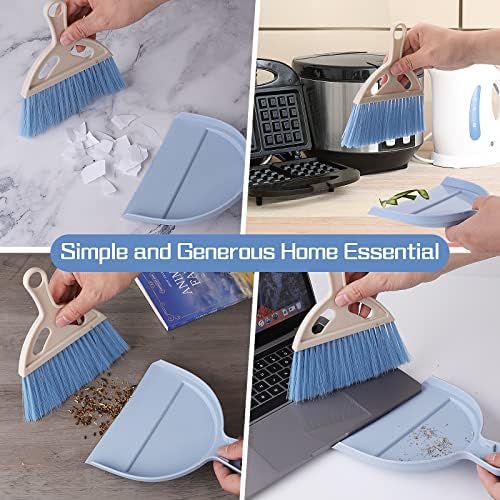 cobee Small Broom and Dustpan Cleaning Set, Mini Whisk Dustpan and Brush - Image 6