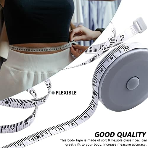 Mini Retractable Tape Measure + Soft Fabric Sewing Ruler, Pocket Size, Dual - Image 5