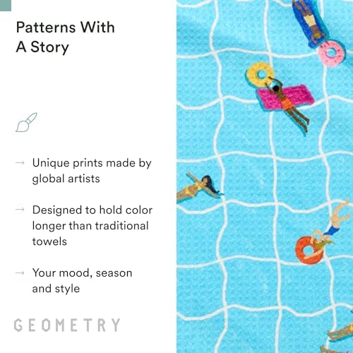 GEOMETRY Tea Towels – Spring & Summer Collection – Quick-Dry, Ultra-Absorbent - Image 5