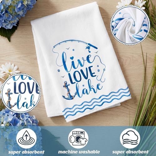 VitalCozy 6 Pcs Lake House Kitchen Towels Set - Image 5
