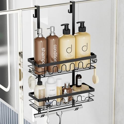 Over the Door Shower Caddy Hanging, Rustproof Hanging Shower Organizer by Unknown