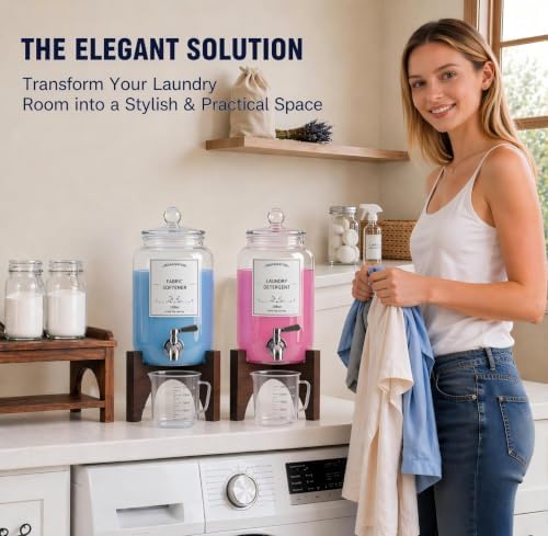 Glass Laundry Detergent Dispenser, 108oz - Image 3