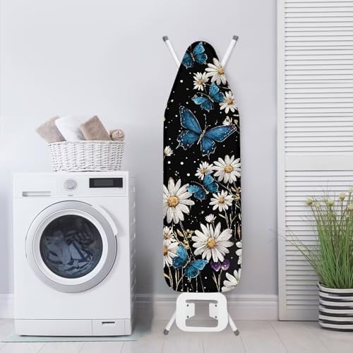 Butterfly Daisy Flower Pattern Ironing Board Cover Scorch Resistant Ironing - Image 3