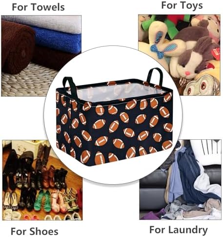 MAIZMZ Kids Hamper Storage Bins Organizer Toy Box Laundry Basket Large Canvas - Image 7