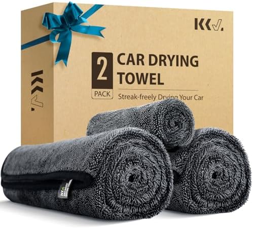 KKV 2-Pack Microfiber Towels Extra Large Ultra Absorbent Drying Towel by KKV