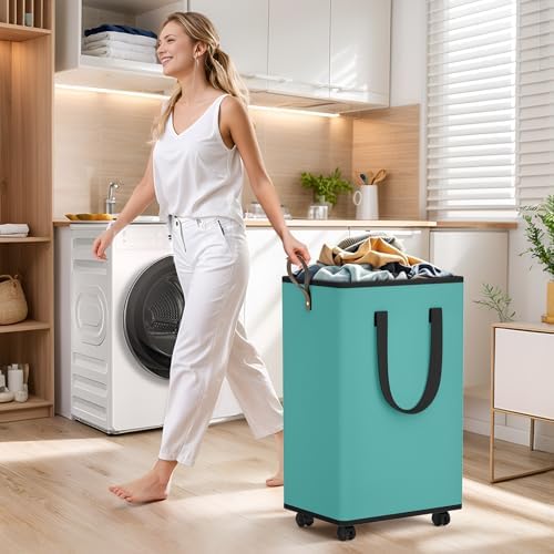 SpaceTrove Rolling Laundry Basket - Image 3
