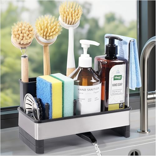 Sponge Holder for Kitchen Sink Caddy Organizer, Dish Brush Holder by Unknown