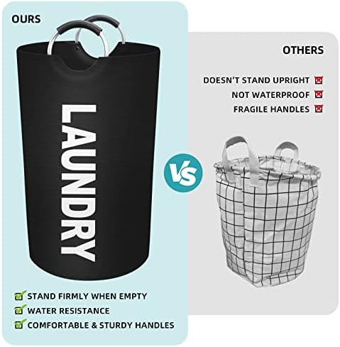 90L Large Laundry Basket, Dirty Clothes Waterproof Laundry Hamper - Image 4