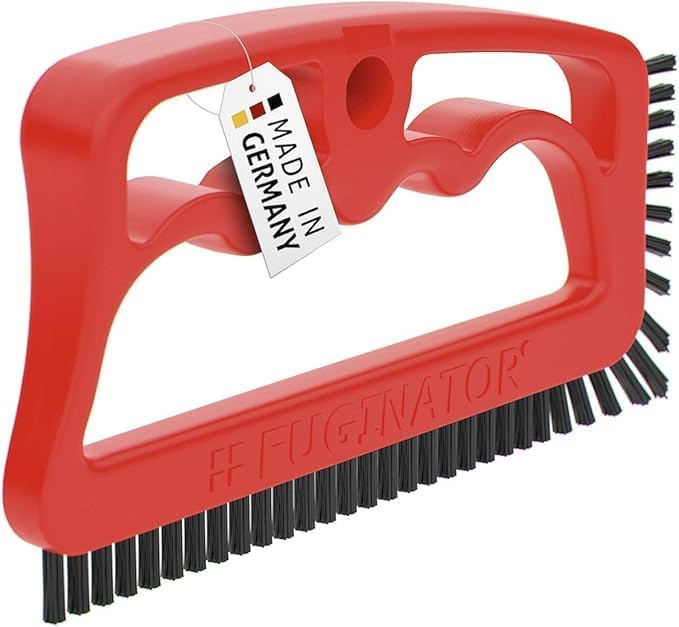 Fuginator Scrub Brush for Tile and Grout: Stiff Nylon Bristle Scrubbing Brush by Fugenial