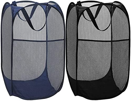 BATTOO Deluxe Strong Mesh Pop up Laundry Hamper Basket by BATTOO