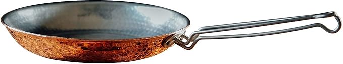 Sertodo Copper Skillet Pan | 10 inch Diameter | Patented Stainless Steel Handle System | Naturally Non-Stick Tin Lining, Pure Copper Body | Professional Kitchen Grade | Elegant, Durable, Functional