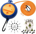 Portable Travel Clothesline, 33ft Camping Clothes line by Caudblor