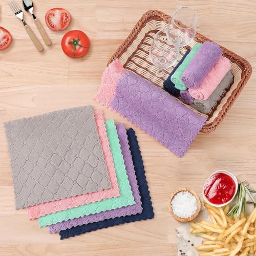 Homaxy 12 Pack Super Soft & Absorbent Dish Cloths - Image 6