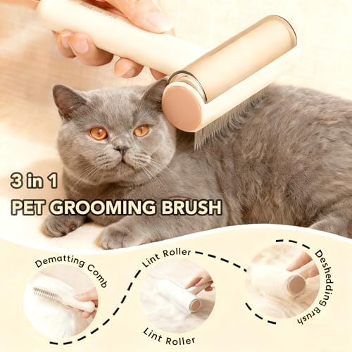 3-in-1 Dematting Brush for Dogs & Cats Deshedding & Dematting Comb - Image 6