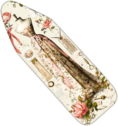 Nuxovilar Floral Dress Form Ironing Board Cover 15x54 Polyester by Nuxovilar