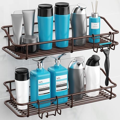 Nieifi Shower Caddy Adhesive, Shower Shelves, Shampoo Holder - Image 2