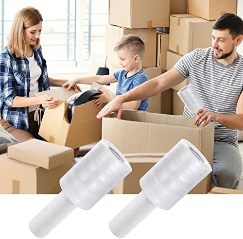 6 Pack 80 Gauge Stretch Wrap Film, 4 in x 1000 ft - Image 4