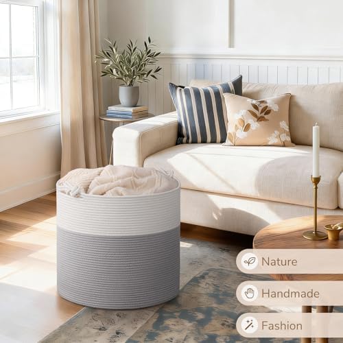 Goodpick Large Woven Rope Toy Storage Basket - Image 3