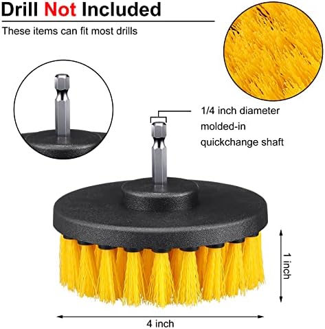 Remerry 6 Pcs Drill Brush Attachment, Power Scrubber Cleaning Kit - Image 2