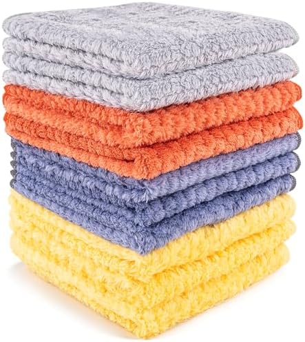 Microfiber Cleaning Cloths 12" x 12": 10pcs Reusable lint-Free Rags by Unknown