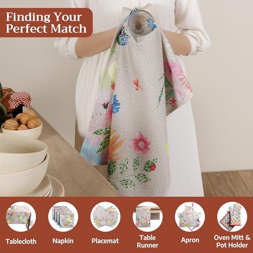 Maison d' Hermine Kitchen Towels Set of 3 Reusable 100% Cotton 27.50" x 20" - Image 4
