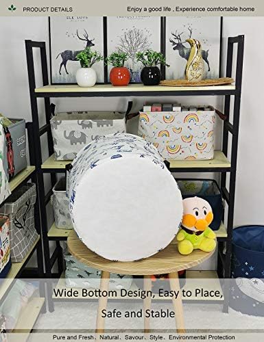 Round collapsible Large Space Rocket Laundry Hamper - Image 5