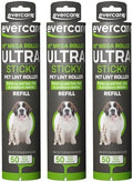 Evercare Pack of 3 All-Purpose Pet Mega Oversized Lint Roller Refills, 50 by Evercare