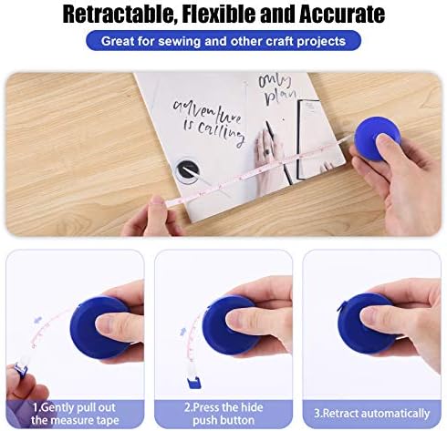 Tape Measures Retractable, Fabric Measuring Tape, 60 Inch Small Sewing Tape - Image 4