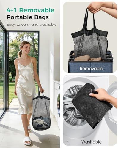 185L Laundry Hamper 4 Section - Image 6