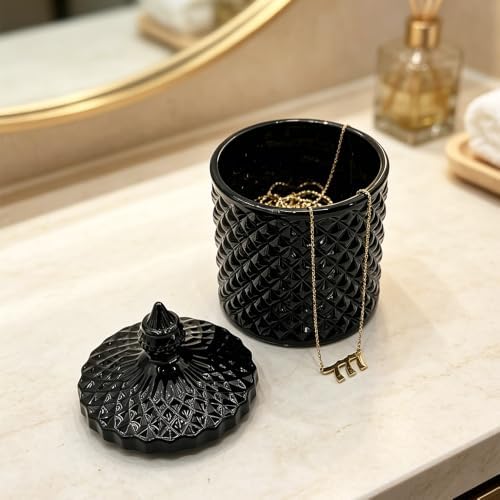 10 oz Black Glass Candy Dish - Image 5