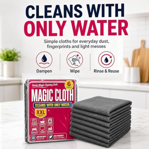 Genie Cloth Magic Cloth, Genie Magic Cleaning Cloth, 17.87 × 11.81 Inch - Image 2