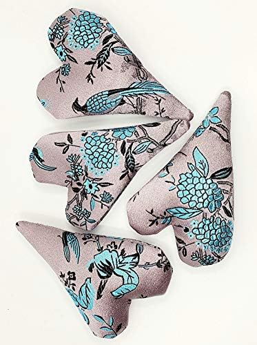 6" Handmade Satin Essence Heart Sachet Pillow – Flaxseed Fill, Lavender Scented - Image 2