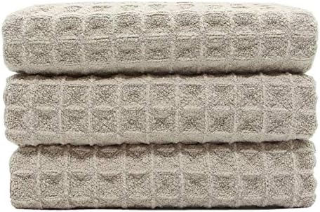Waffle Weave Kitchen Towels Dish Towels, 3 Pack, 16x24 Inch - Image 2