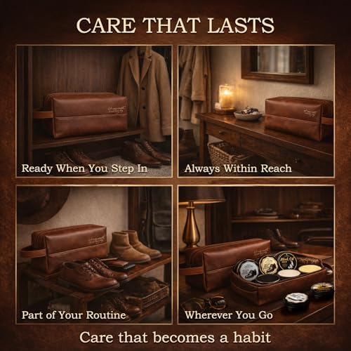Shoe Care Kit – 16-in-1 Leather Shoe Polish, Cleaning & Conditioning Kit - Image 5