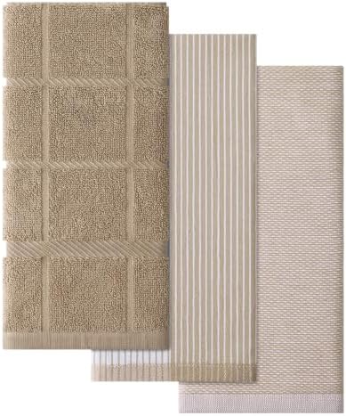 Homaxy 3 Pack Cotton Terry Premium Kitchen Towels, 18 x 28 in by Homaxy