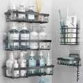 Liuoud 5 Pack Shower Caddy for Inside shower, Dark Grey Bathroom Storage by Liuoud