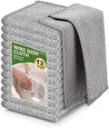 12Pack Upgrade Multipurpose Wire Dishwashing Rags, Double-Side Non Scratch Wire by WYDZKJ