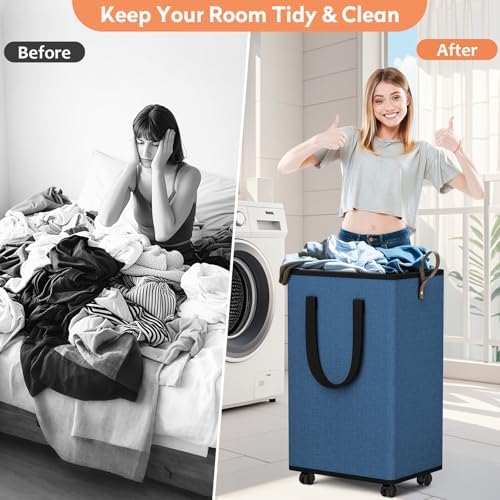 SpaceTrove Rolling Laundry Basket - Image 4